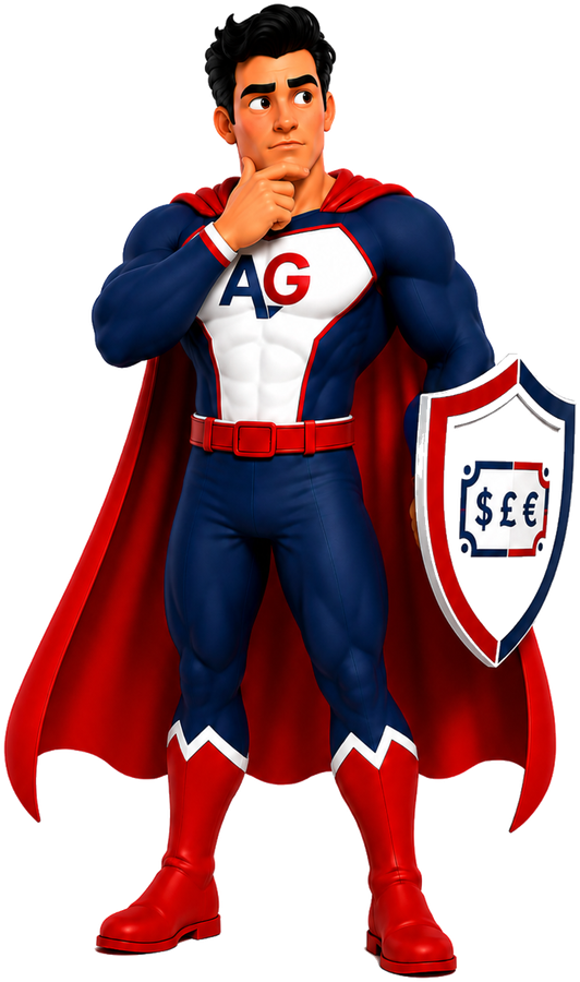 The AmountGuard guardian examining the invoice